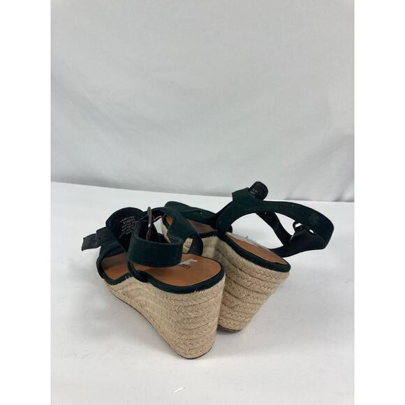 Lucky Brand Millanda Wedge Platform Sandal Black size 9.5 - Picture 5 of 6